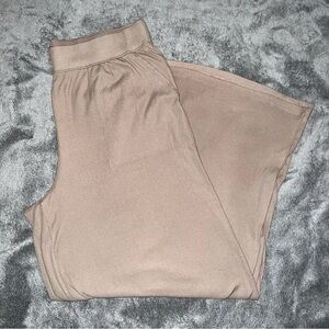 Light Brown American Eagle Wide-Leg Pajama Pants